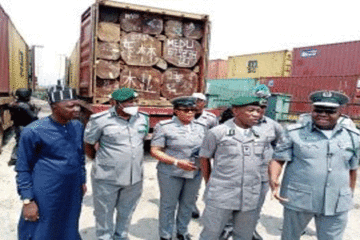Customs intercepts container loaded with arms at port complex