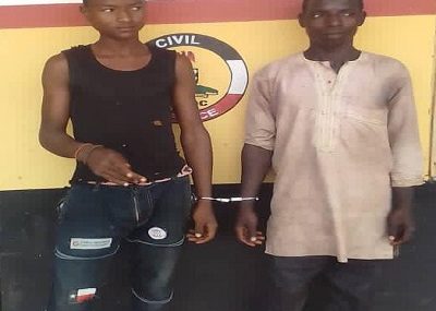 Kwara NSCDC arrest two robber suspect